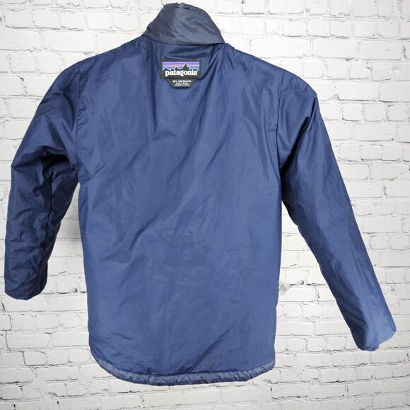 Patagonia Blue PrimaLoft Full Zip Insulated Zip Pockets Puffer Jacket Kids 10 M - Picture 7 of 16